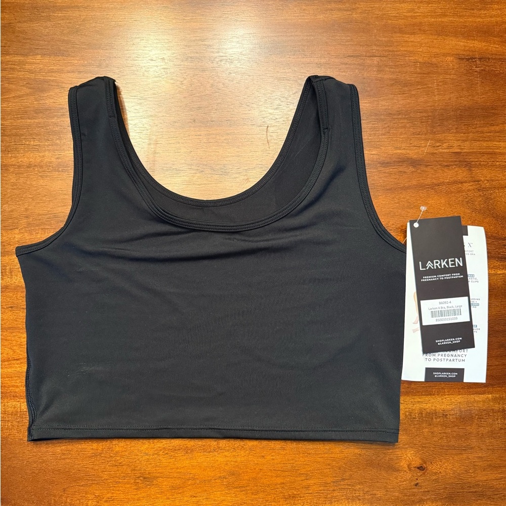 Brand New With Tags Larken X Black Nursing / Pumping Bra Large